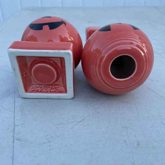 Fiestaware Jack o Lantern candlestick holders - Picture 3 of 5